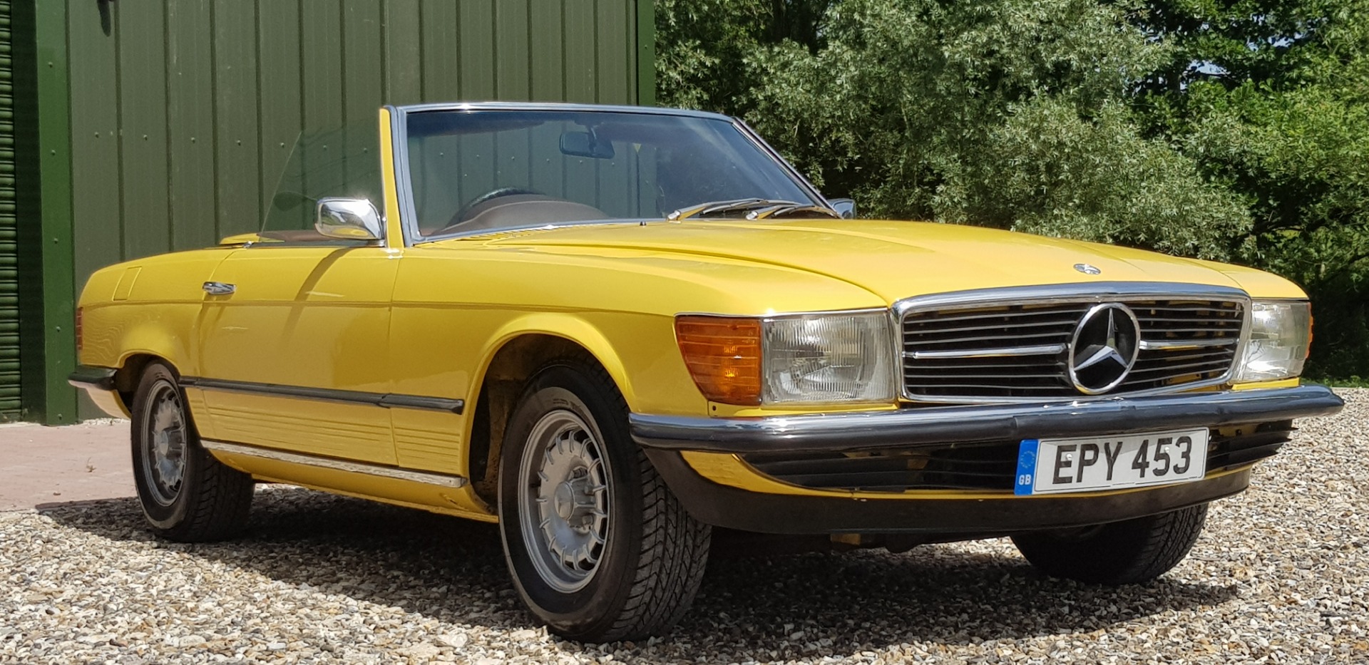 Used MERCEDES SL 350 SL, YELLOW, 3.5, Convertible 1st